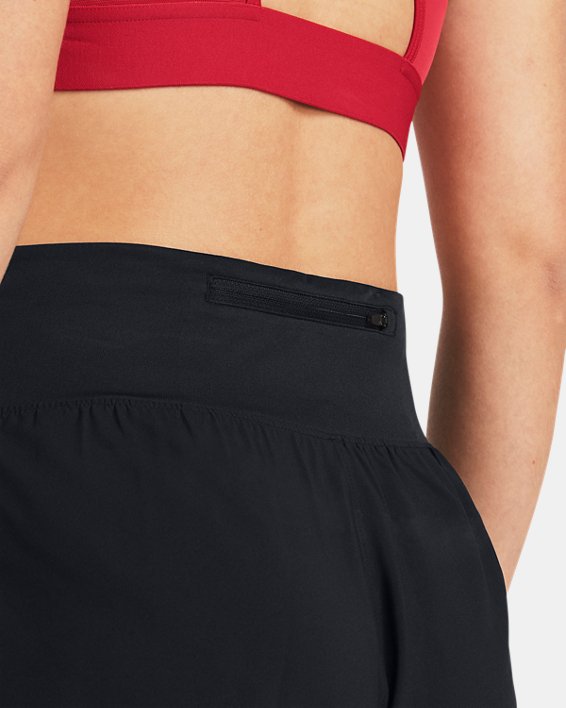 Women's UA Fly-By Elite 5" Shorts in Black image number 3